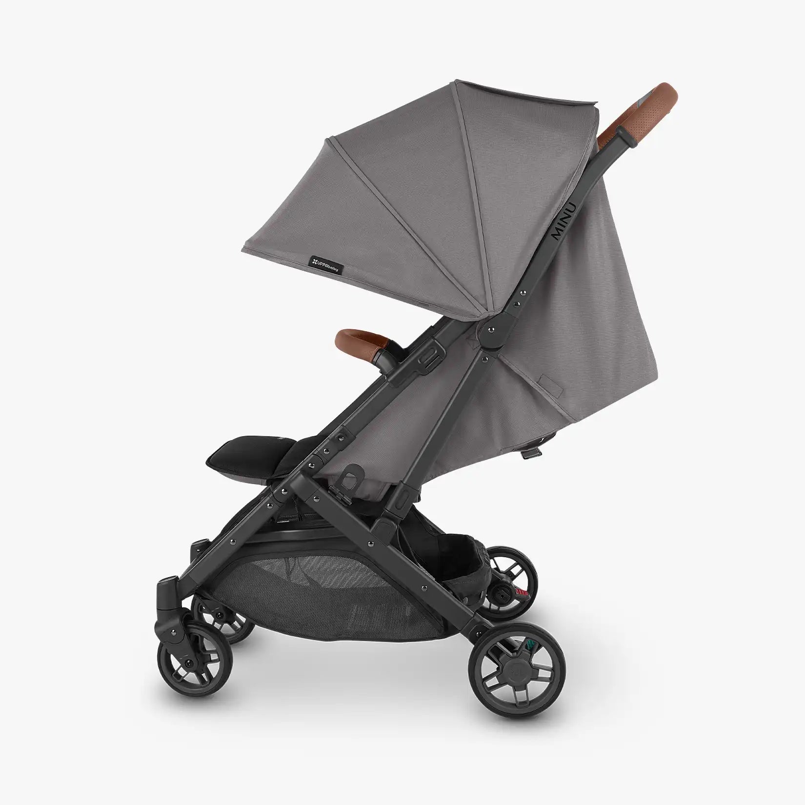 UPPAbaby Minu V2 – Greyson (Charcoal Melange/Carbon/Saddle Leather) - UPPAbaby Australia