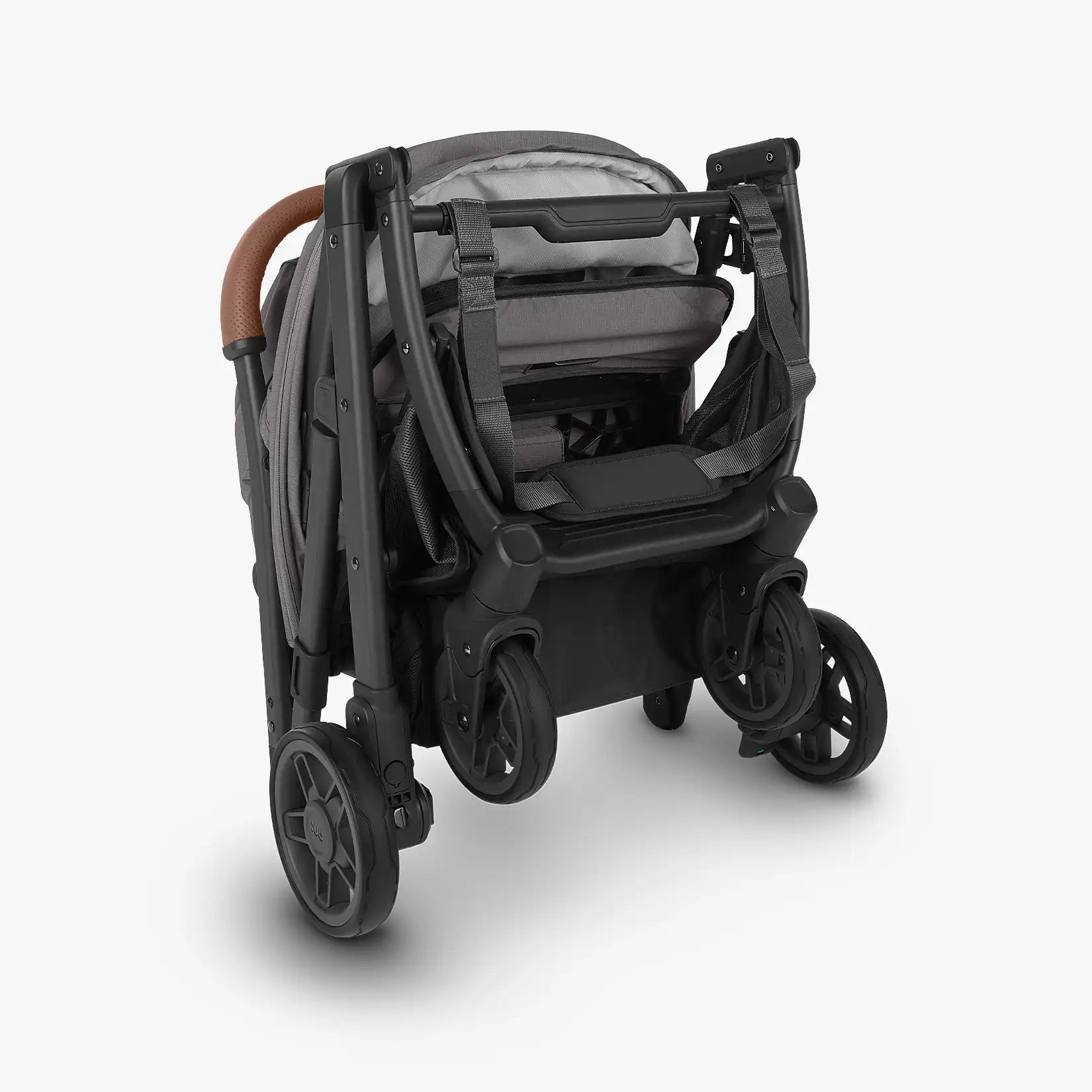 UPPAbaby Minu V2 – Greyson (Charcoal Melange/Carbon/Saddle Leather) - UPPAbaby Australia