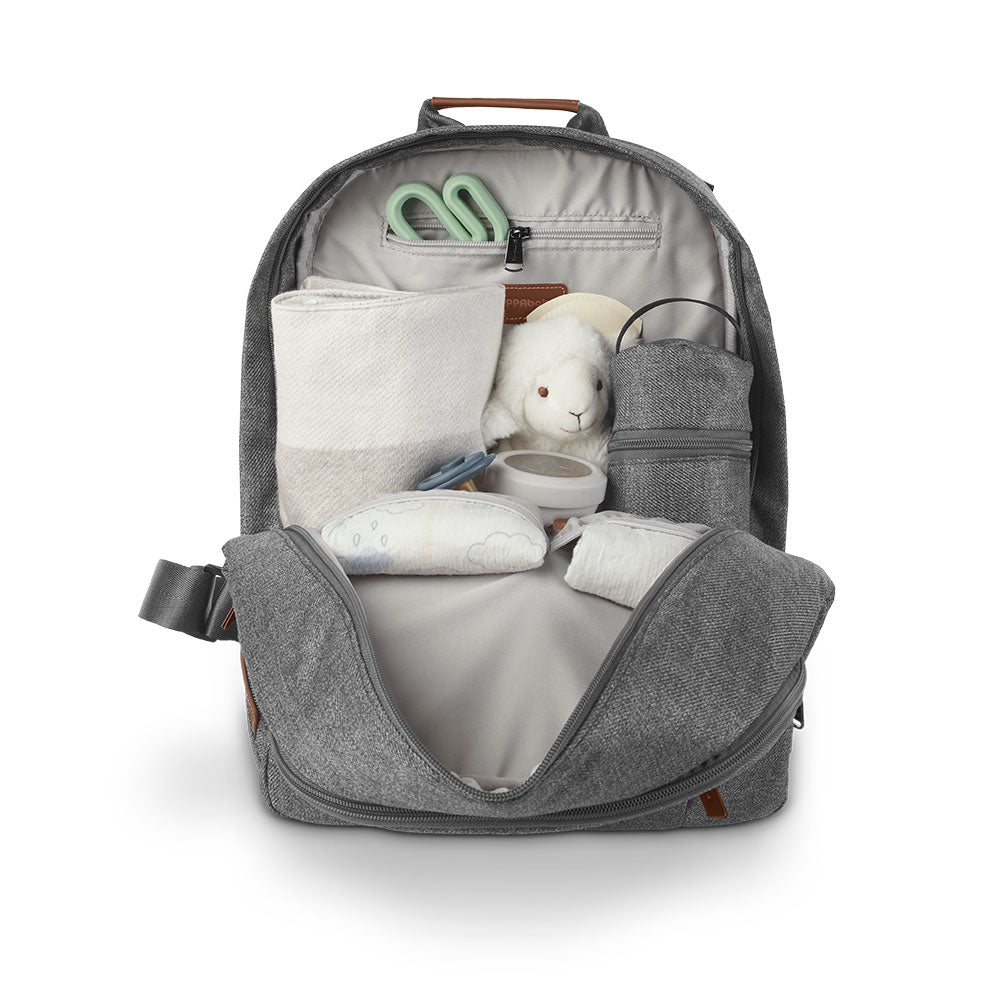 UPPAbaby Nappy Bag – Greyson (Grey Melange / Saddle Leather)