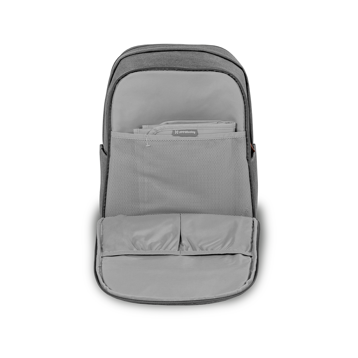 UPPAbaby Nappy Bag Pro Greyson (grey melange/saddle leather)