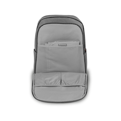 UPPAbaby Nappy Bag Pro Greyson (grey melange/saddle leather)