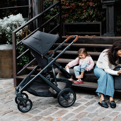 UPPAbaby Vista V3 Pram with Toddler Seat Only - Nori (Charcoal / Saddle Leather)