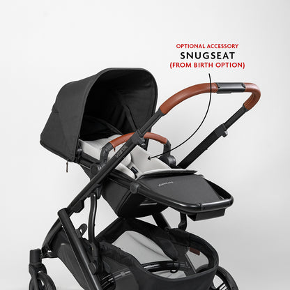 UPPAbaby Vista V3 Pram with Toddler Seat Only - Nori (Charcoal / Saddle Leather)