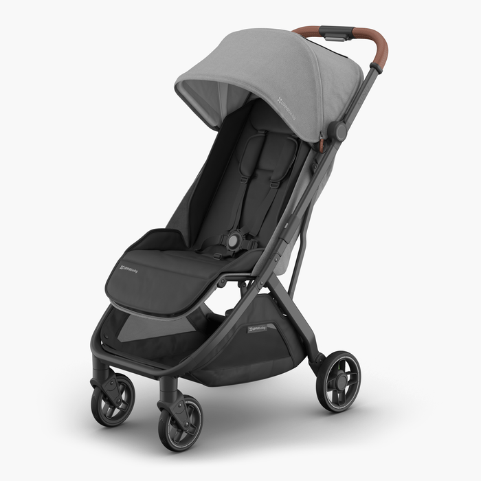 UPPAbaby Minu V3 Stroller - Greyson (Charcoal / Carbon / Saddle Leather)