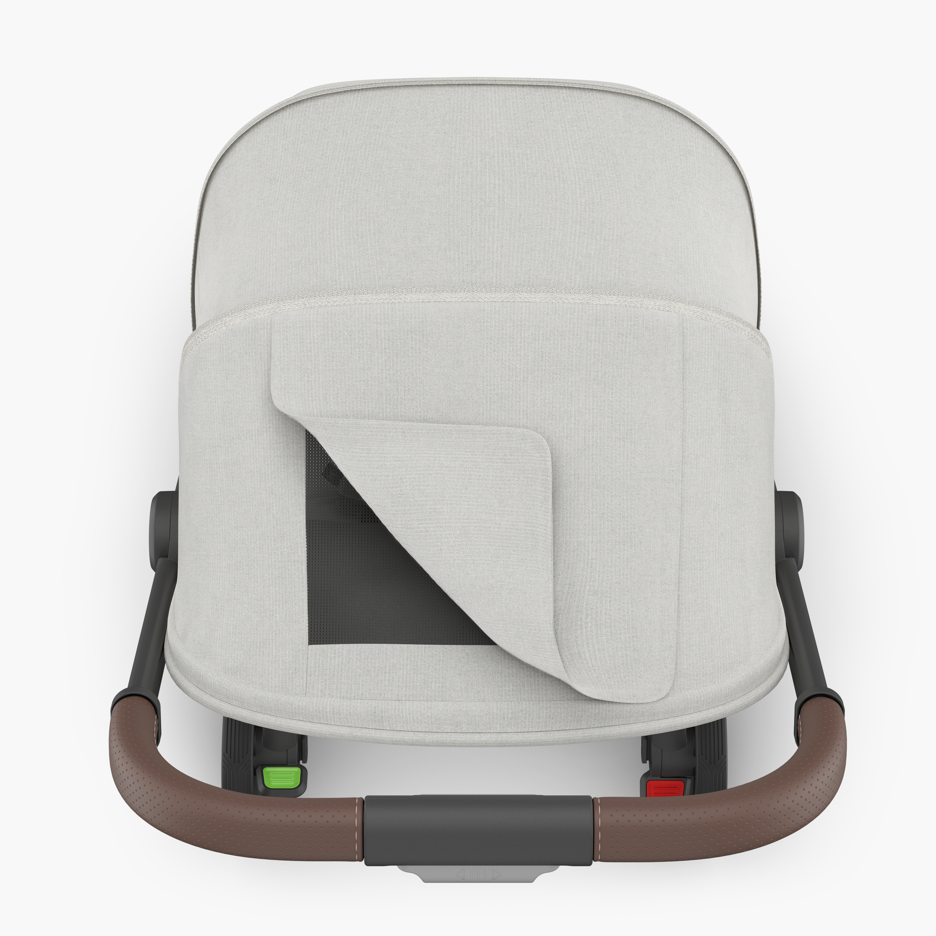 UPPAbaby MINU V3 Stroller - Savannah (Pearl Grey/Carbon) Top Window