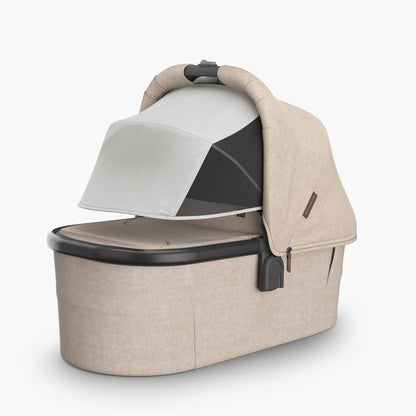 UPPAbaby V3 Bassinet - Liam (Oat Melange/Carbon) Extendable UPF 50+ sunshade