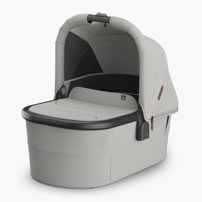UPPAbaby V3 Bassinet - Savannah (Pearl Grey Jacquard / Carbon Melange / Black)
