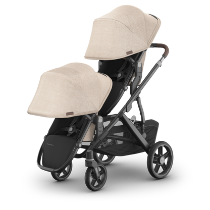 UPPAbaby VISTA V3 RumbleSeat Oat Melange/Carbon - Liam Double Sunshade