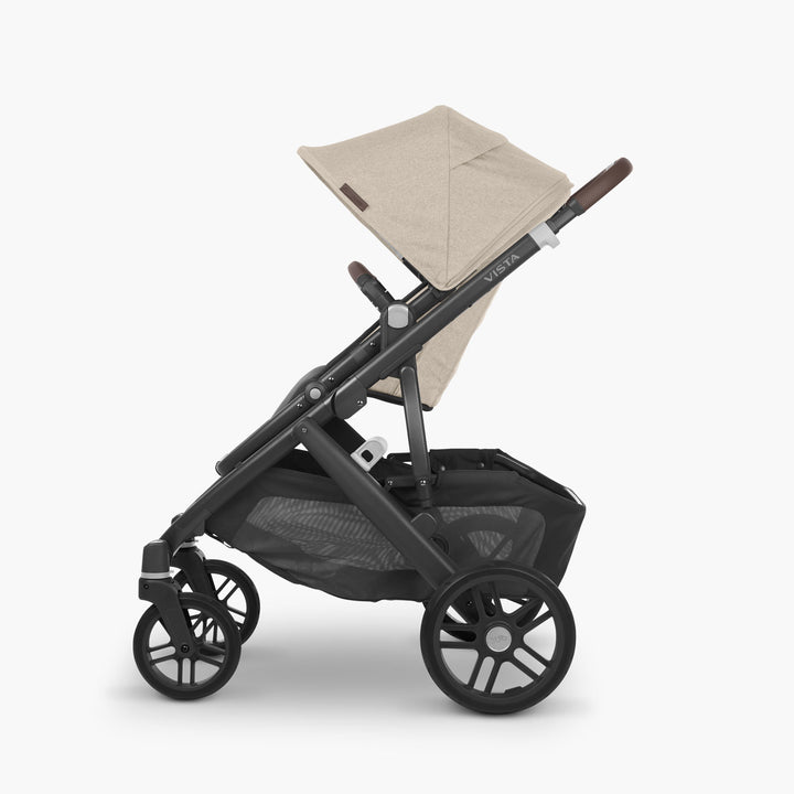 UPPAbaby Vista V2 With Bassinet - Liam (Oat Melange/Carbon/Chestnut Leather) - UPPAbaby Australia