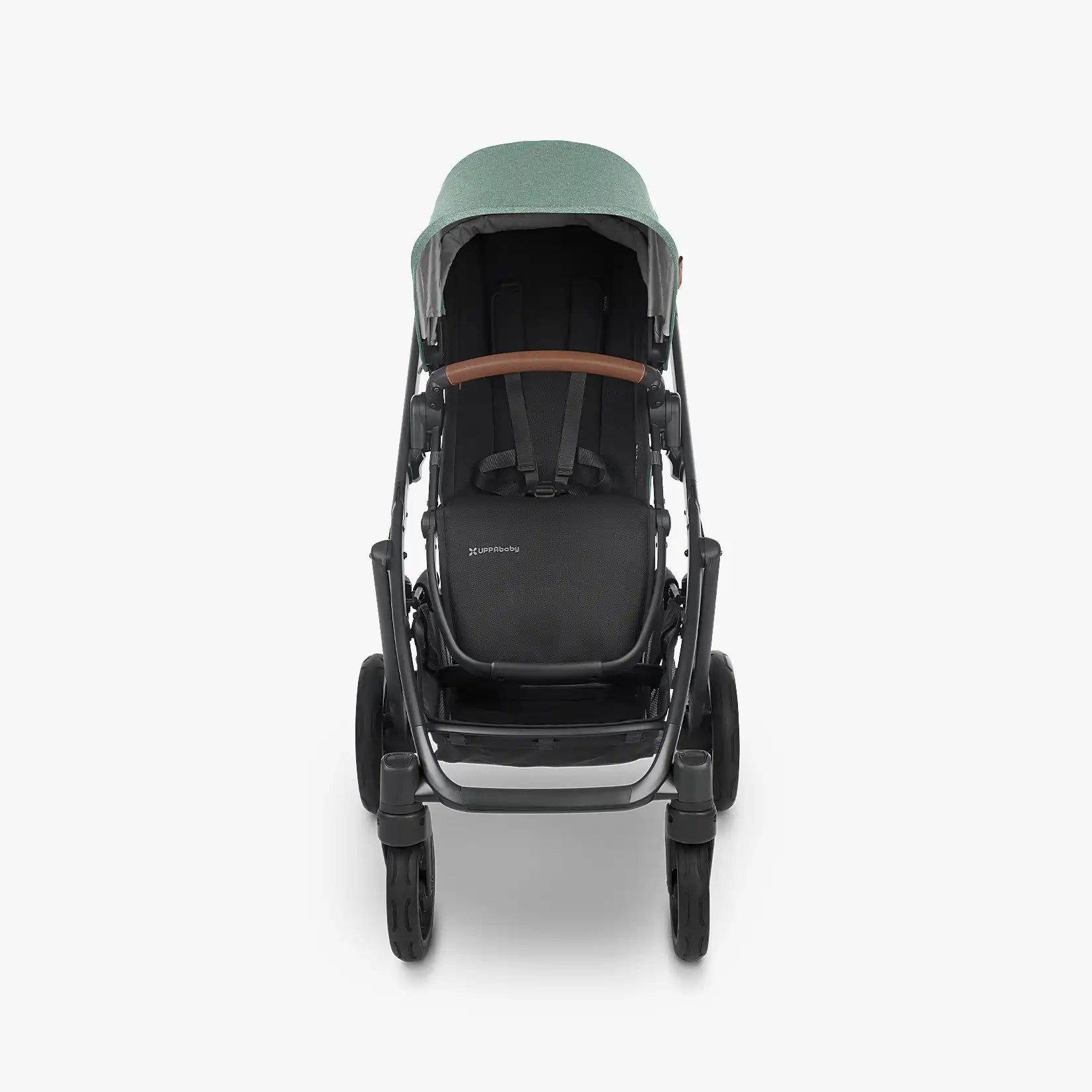 UPPAbaby VISTA V2 With Bassinet - Gwen (Green Mélange/Carbon/Saddle Leather) - UPPAbaby Australia