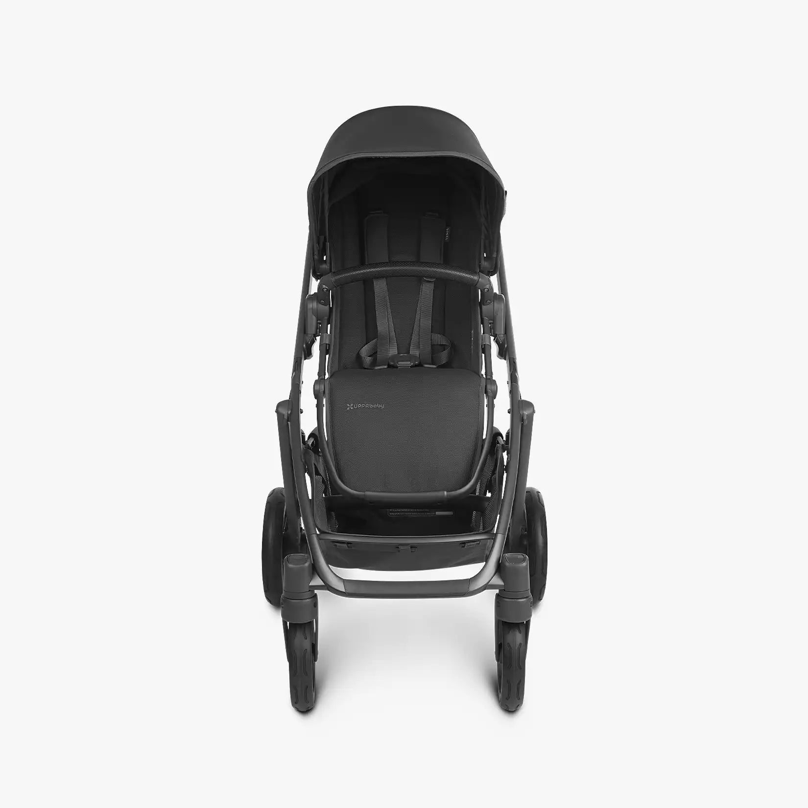 UPPAbaby Vista V2 With Bassinet - Jake (Black Fabric/Black Leather/Carbon Frame) - UPPAbaby Australia