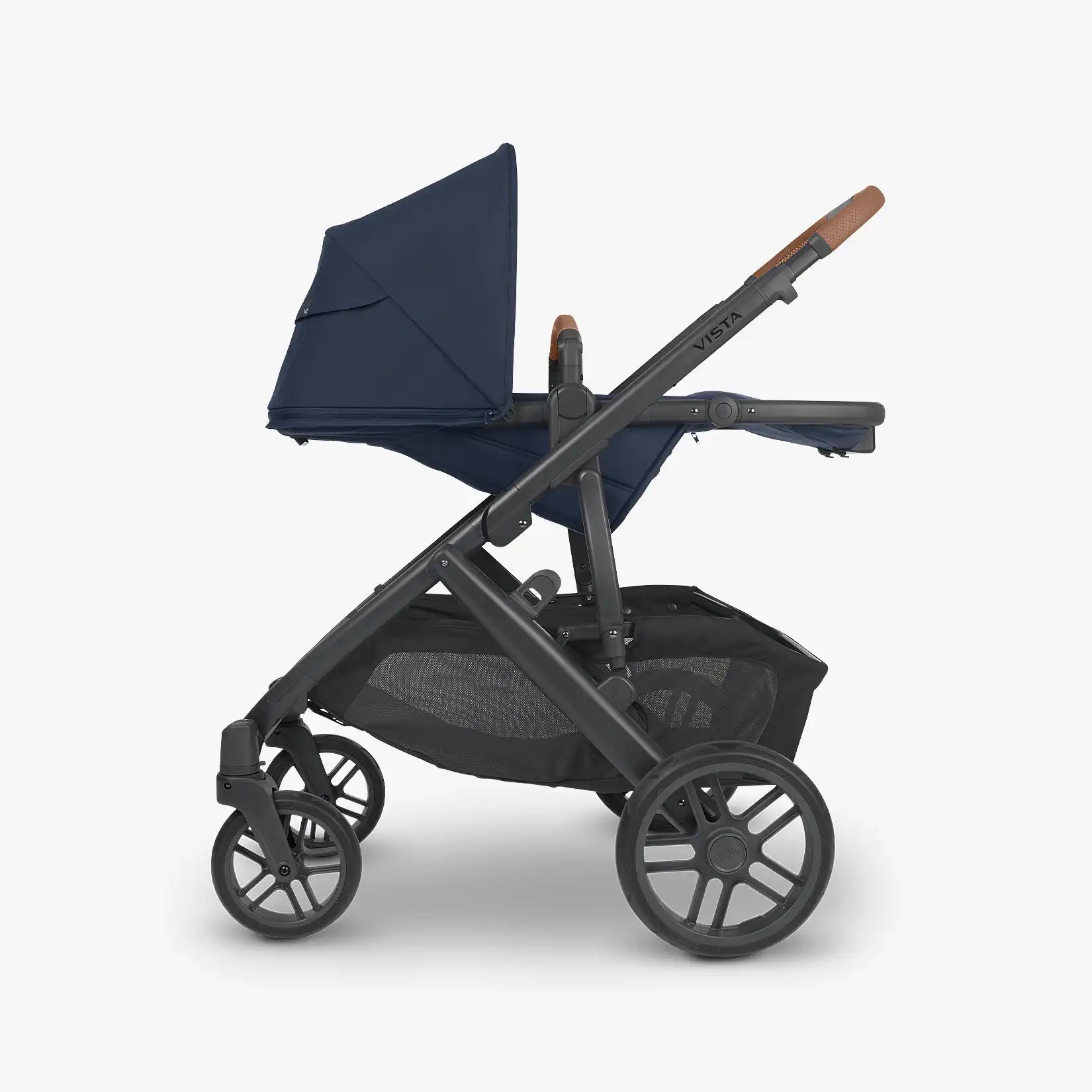 UPPAbaby Vista V2 With Bassinet - Noa (Navy Blue/Carbon/Saddle Leather) - UPPAbaby Australia