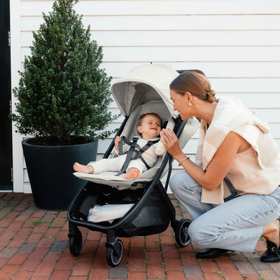 UPPAbaby Minu V3 Stroller - Savannah (Pearl Grey / Carbon)
