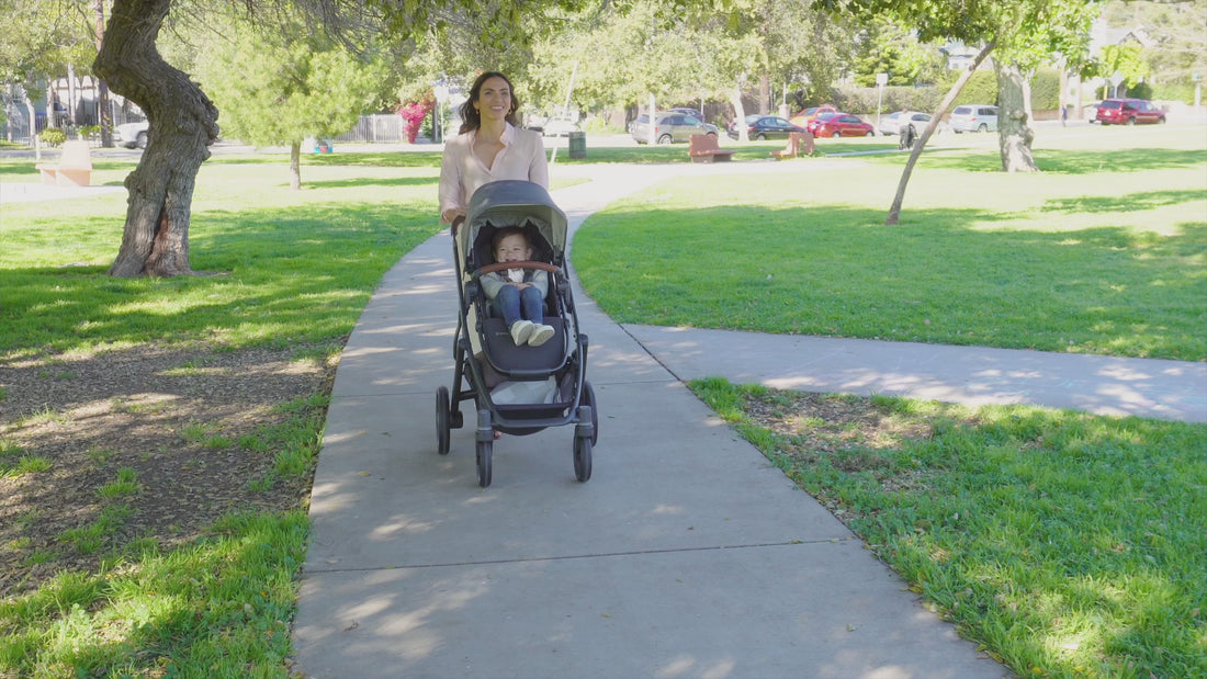 UPPAbaby Vista V3 Pram With Bassinet - Greyson (Charcoal Melange / Carbon)