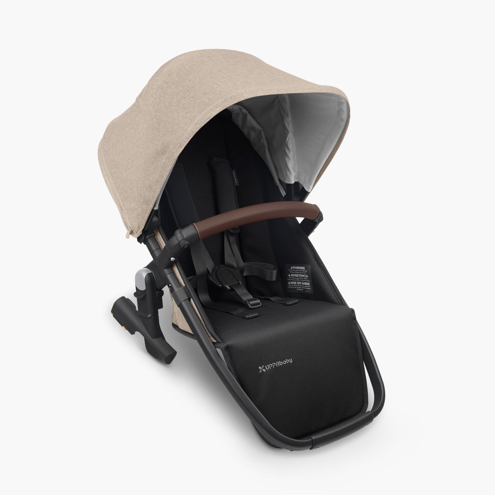 UPPAbaby Vista V2 RumbleSeat - Liam (Oat Mélange/Carbon/Chestnut Leather) - UPPAbaby Australia