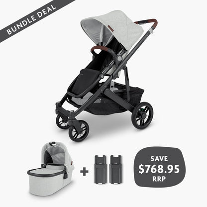 BUNDLE DEAL - UPPAbaby Cruz V2 + Bassinet V2 + Cruz V2 Upper Adapter - UPPAbaby Australia
