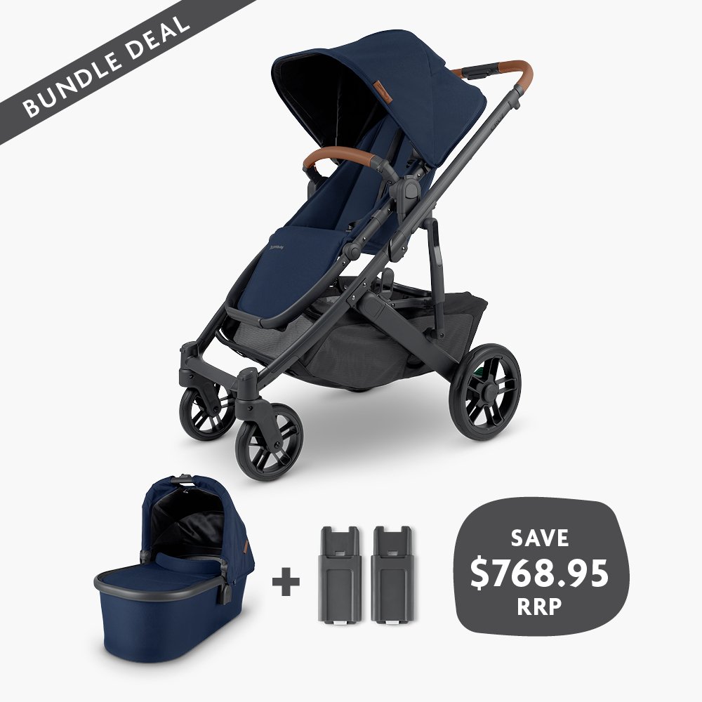 BUNDLE DEAL - UPPAbaby Cruz V2 + Bassinet V2 + Cruz V2 Upper Adapter - UPPAbaby Australia