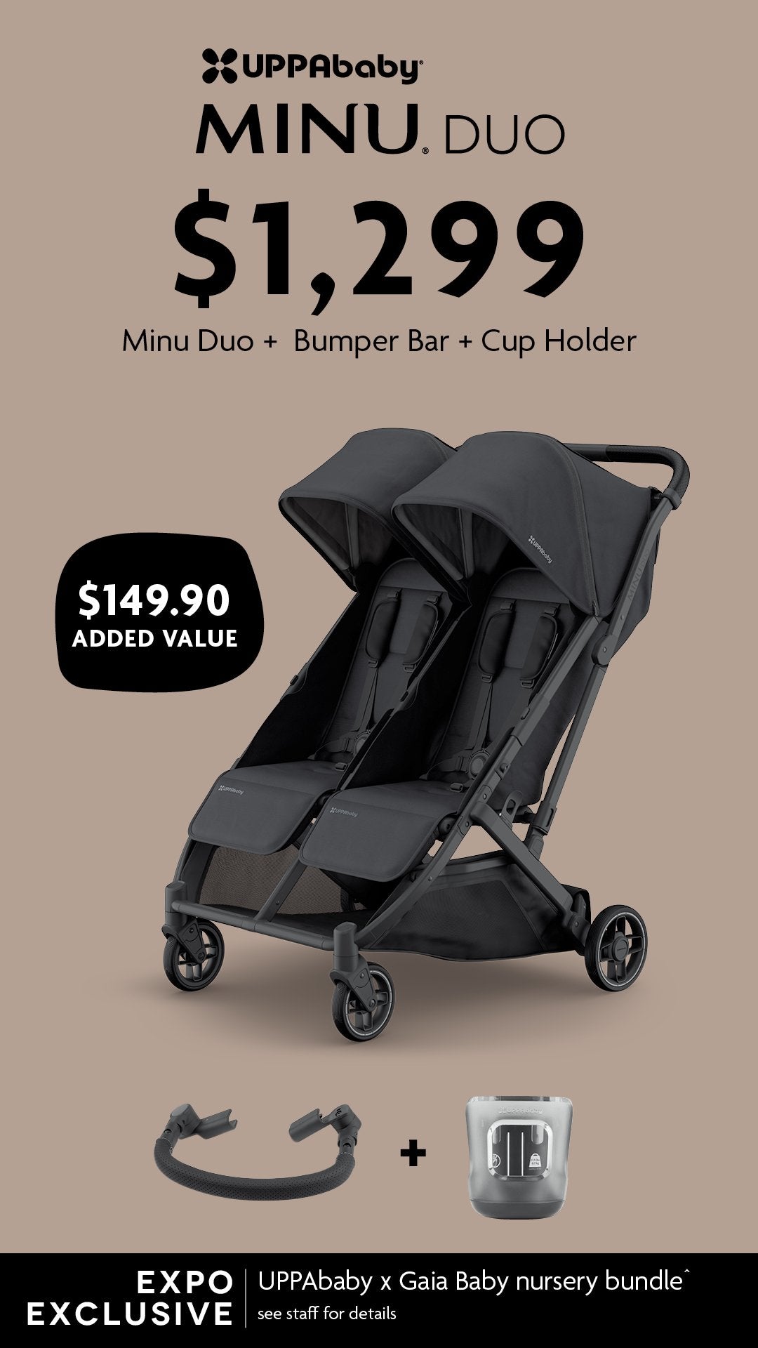 EXPO DEAL - Minu Duo - UPPAbaby Australia